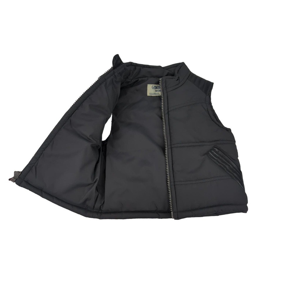 NWT Genuine Kids from Oshkosh Charcoal/Black Toddler Sweater Vest 12M - Picture 2 of 5